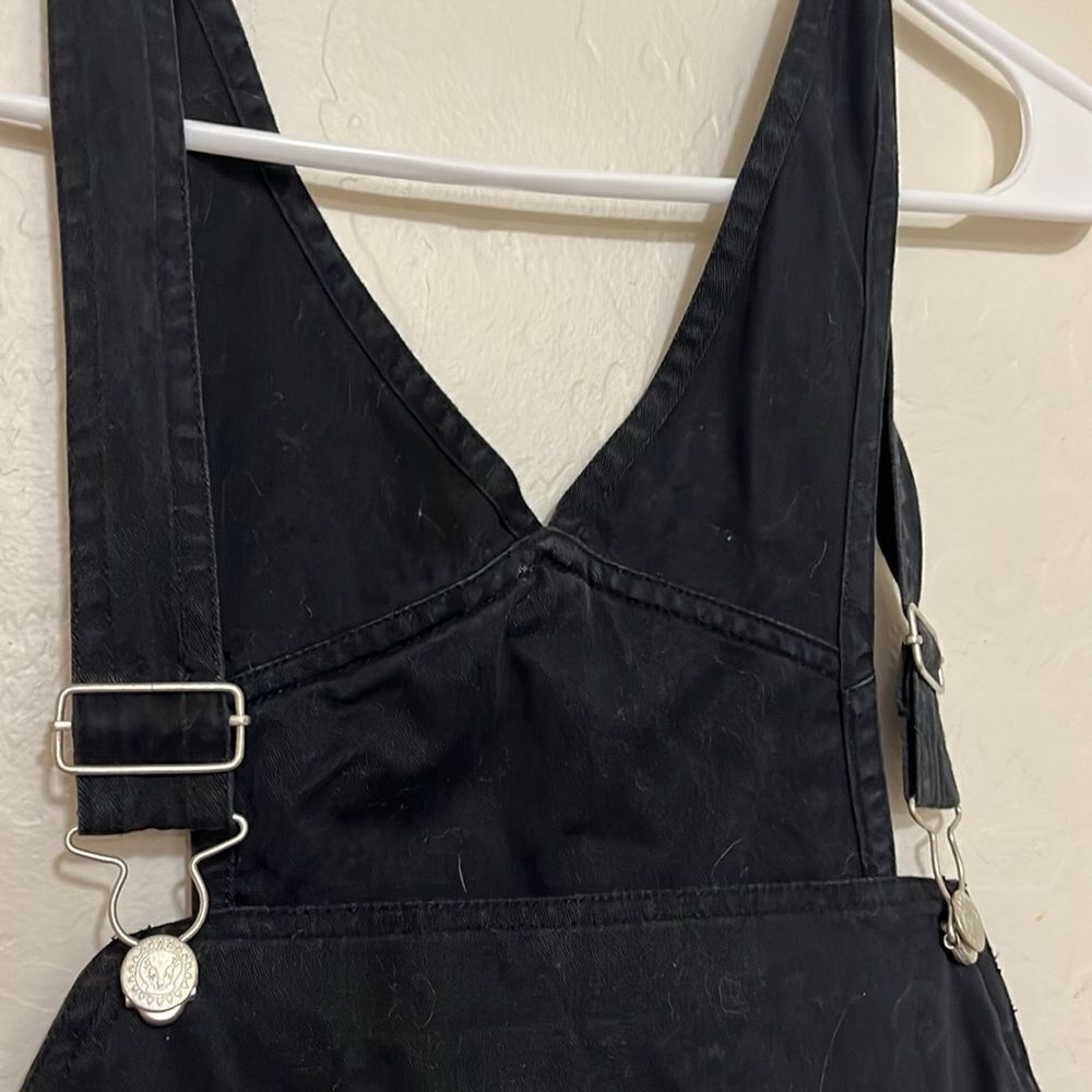 Vintage WB Looney Tunes Black Tweety Bird Ta Da Graphic Casual  Shortalls - Picture 8 of 11